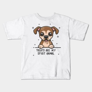 Funny Dog begging with puppy eyes. Kids T-Shirt